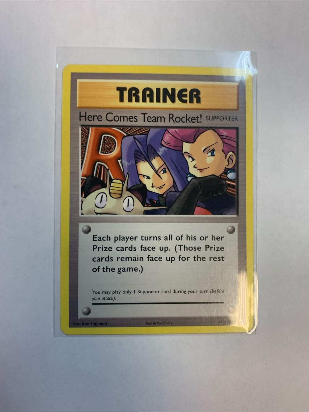 Here Comes Team Rocket! Trainer Card - Yellow